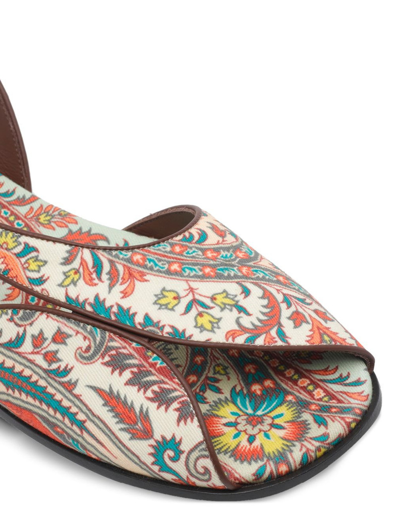 paisley printed sandals 4