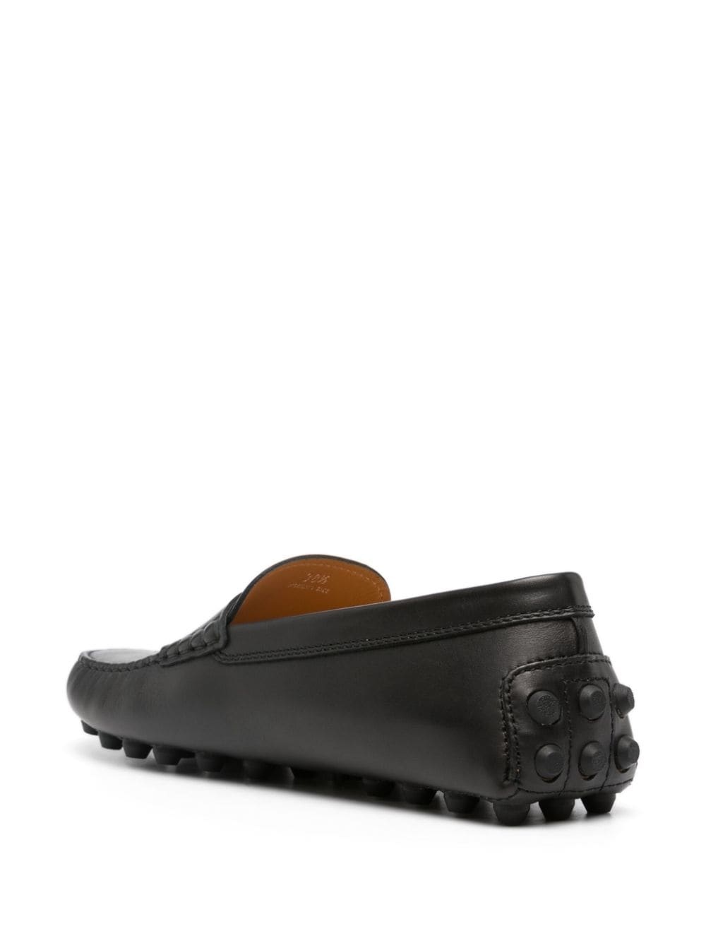 penny-slot leather loafers - 3