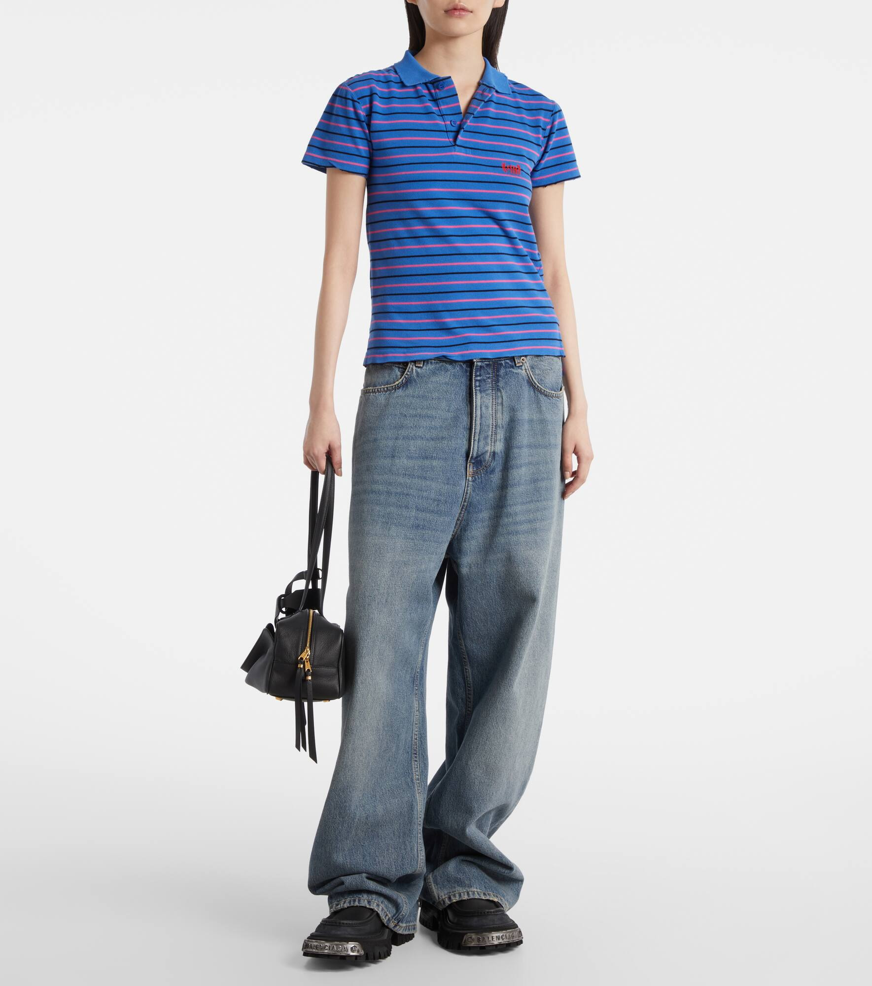 Striped cotton polo shirt - 2