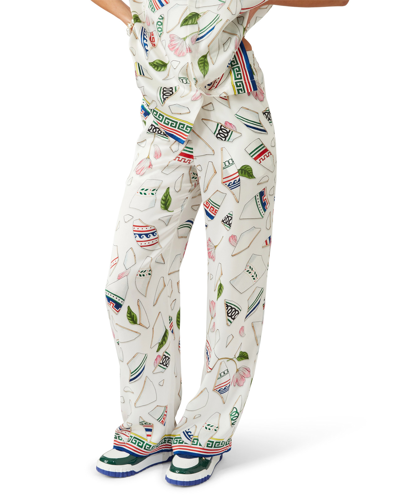 Le Vase Brise Silk Trousers | Casablanca Paris - 4