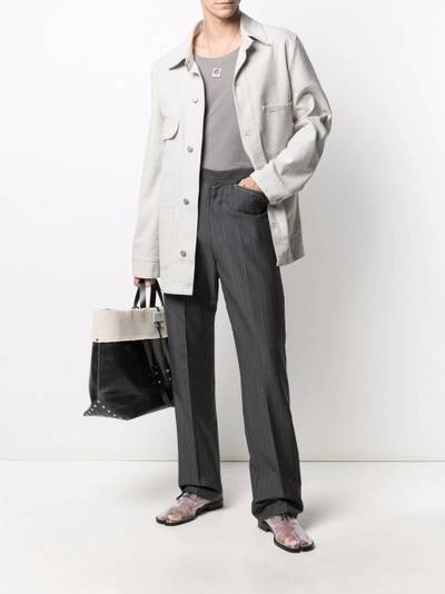 Maison Margiela pinstripe tailored trousers outlook