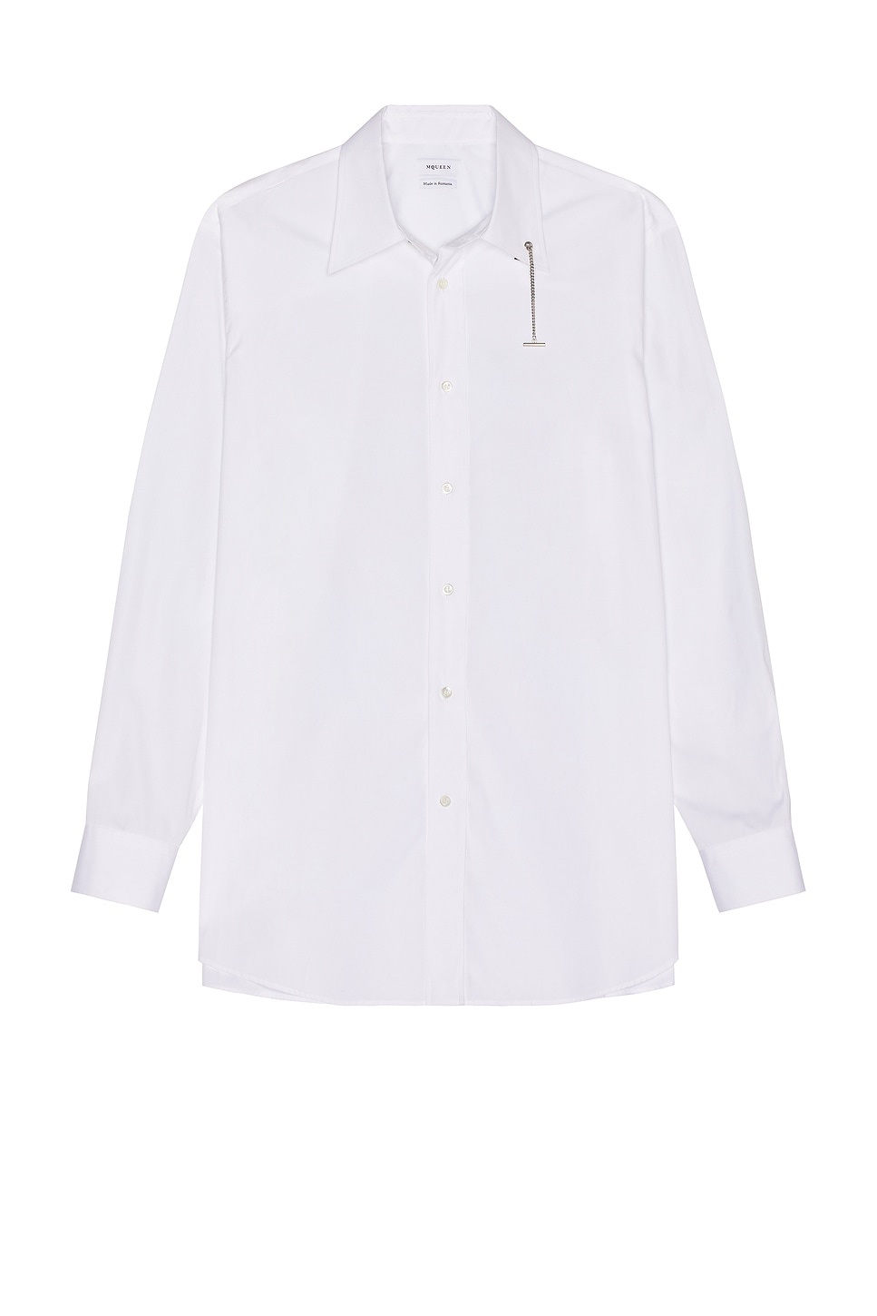 Alexander McQueen T Chain Collar Shirt | forward | REVERSIBLE