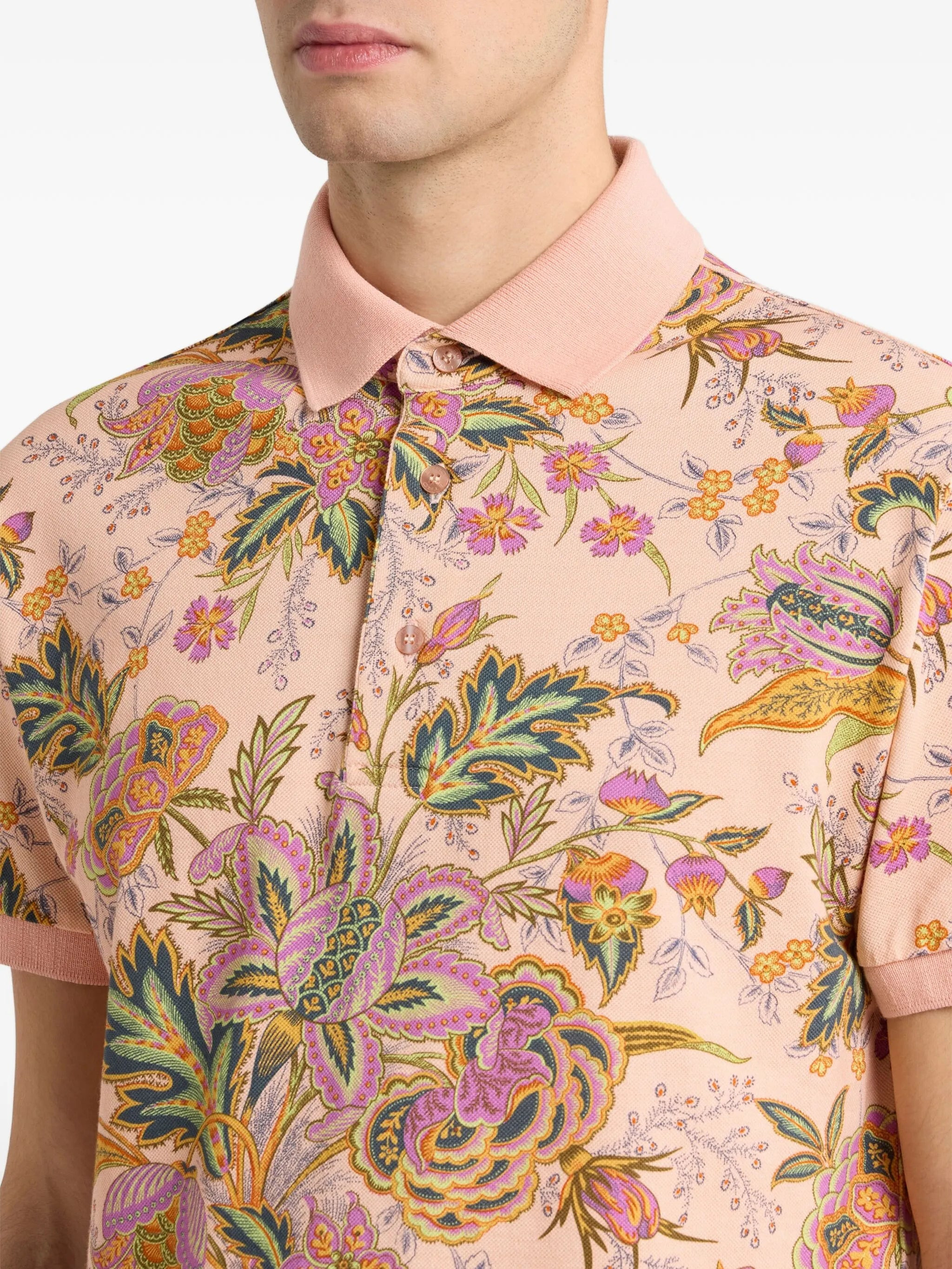 Printed Cotton Polo Shirt - 2