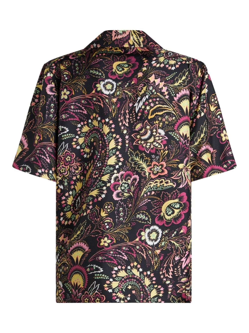 twill-print short-sleeved shirt - 7