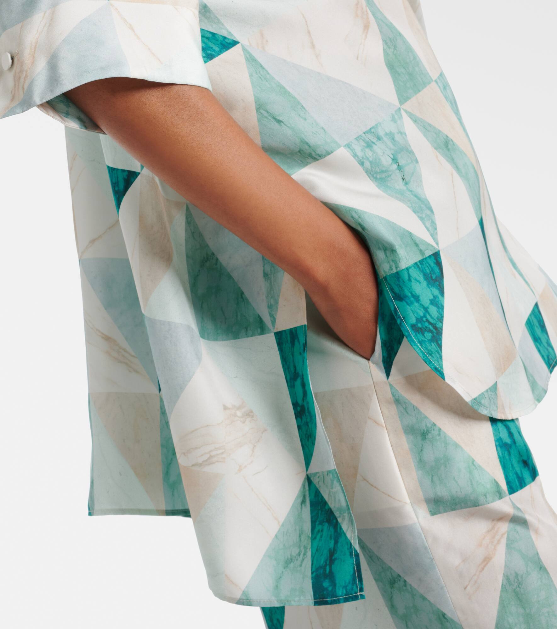 Arcole printed oversized silk shirt - 5