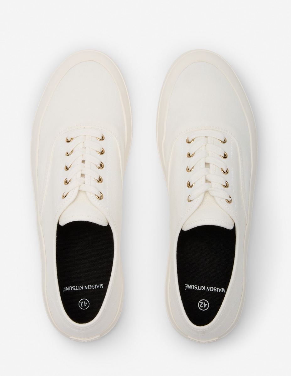 CANVAS LACE-UP SNEAKERS - 4