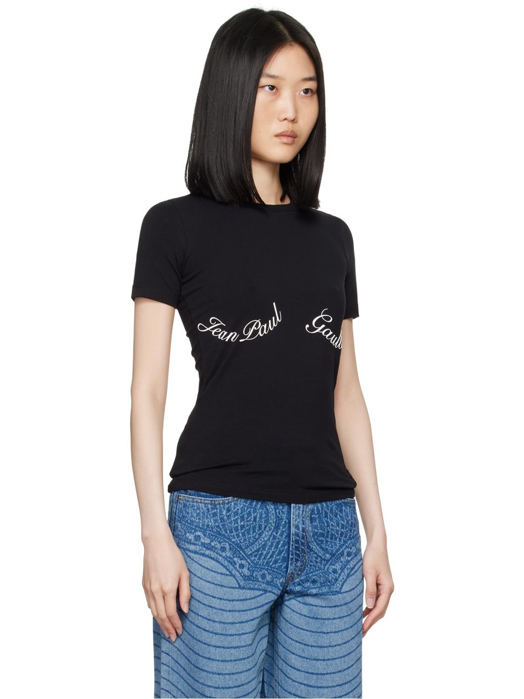 Black 'The Jean Paul Gaultier' T-Shirt - 2