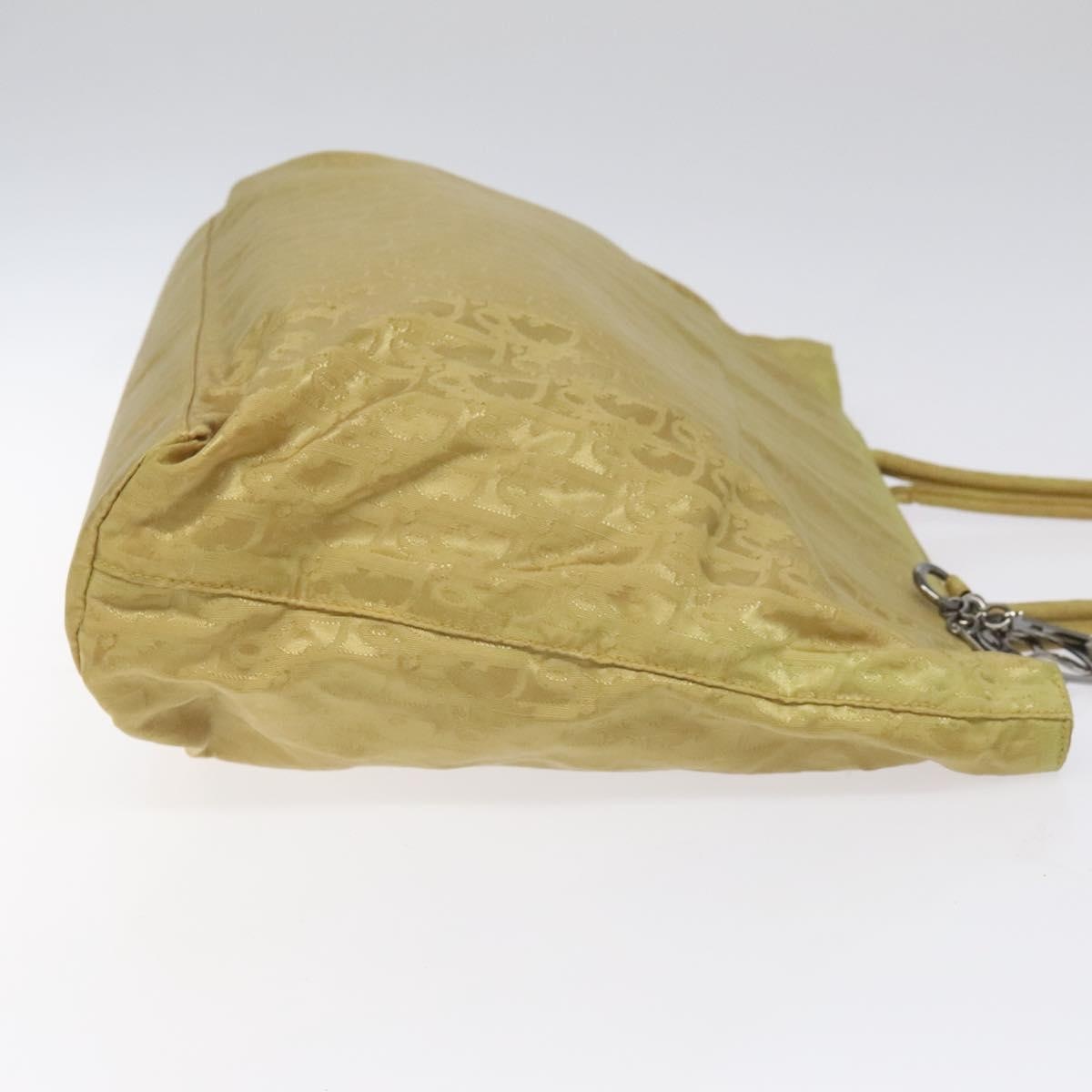 DIOR Trotter Canvas Tote Bag Yellow - 4