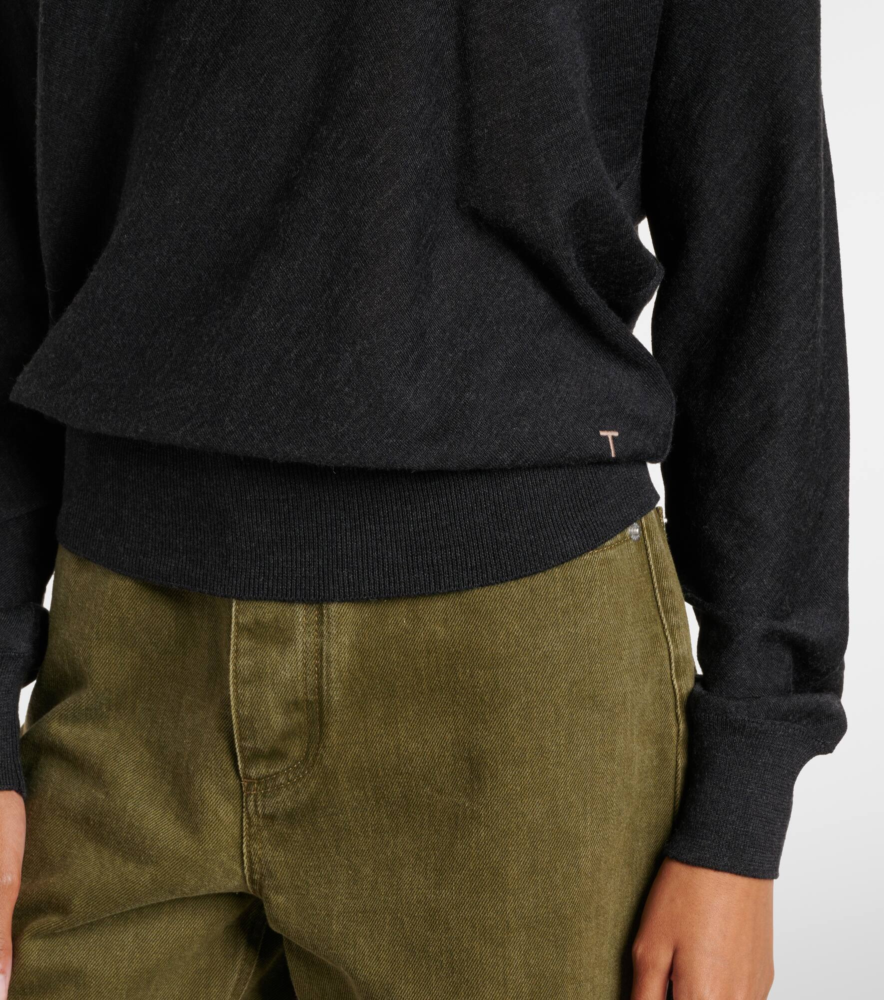 Ribbed-knit wool and silk sweater - 5
