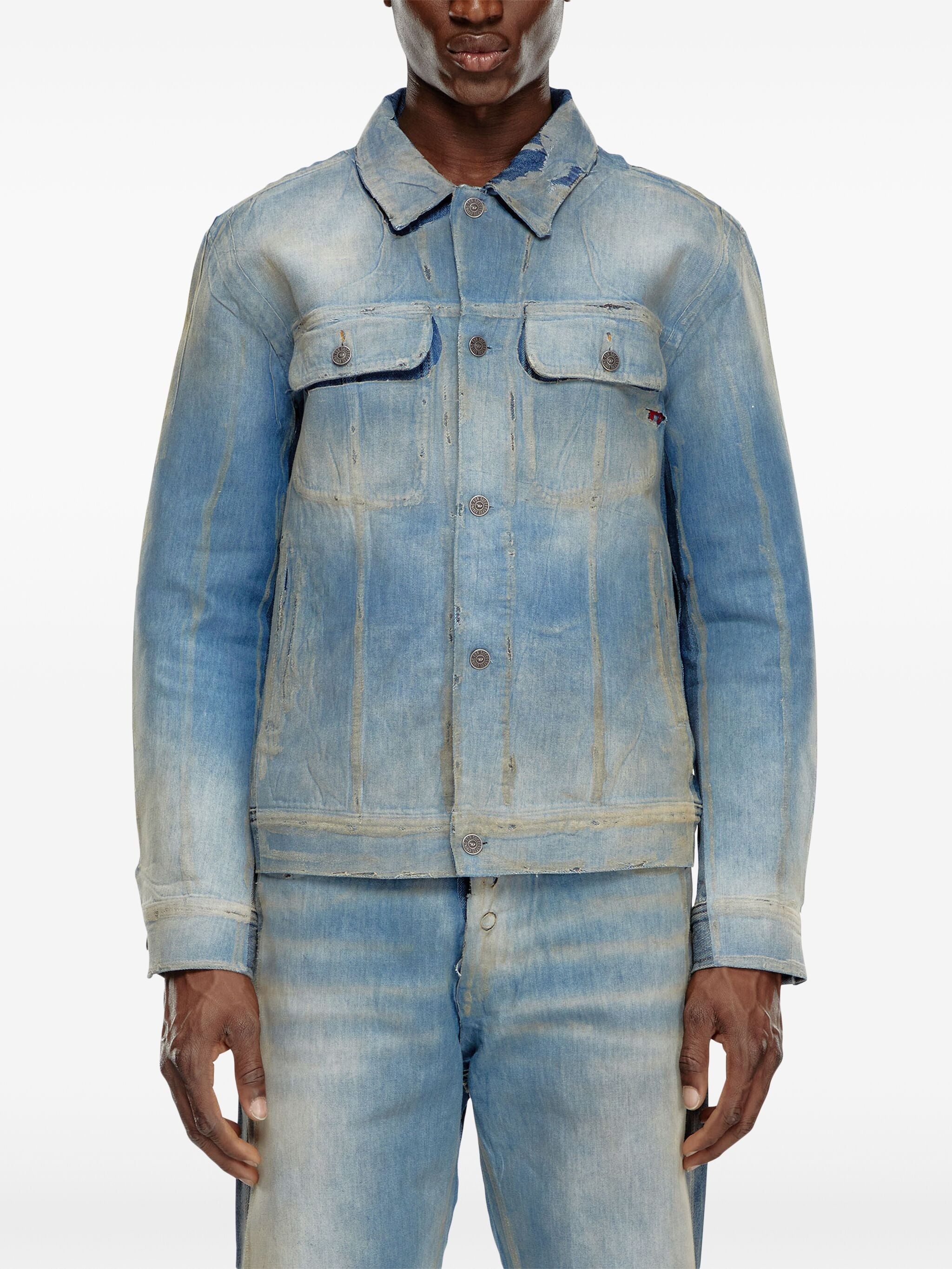 DISTRESSED DENIM JACKET - 4