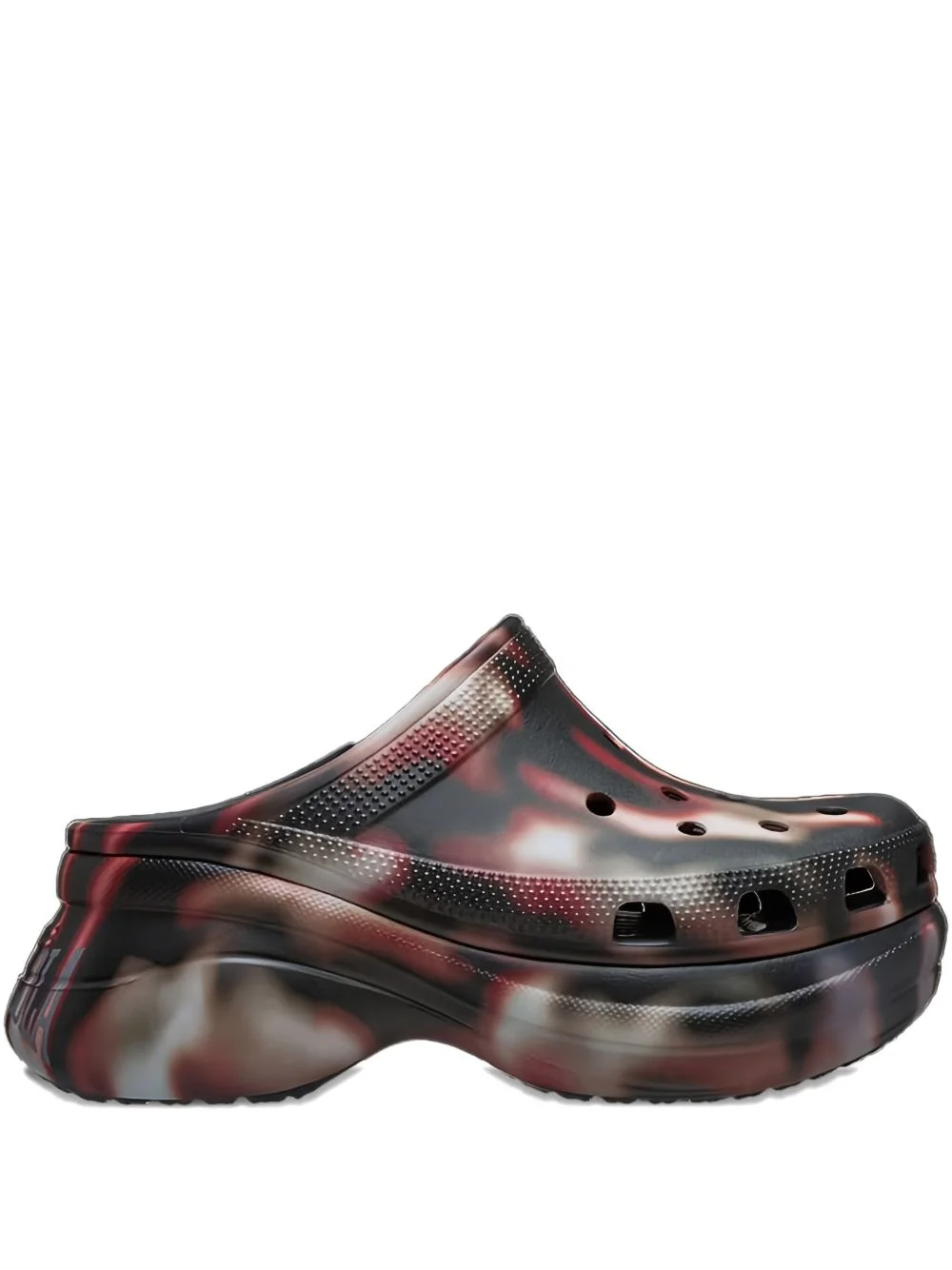 tie-dye pattern mules - 1