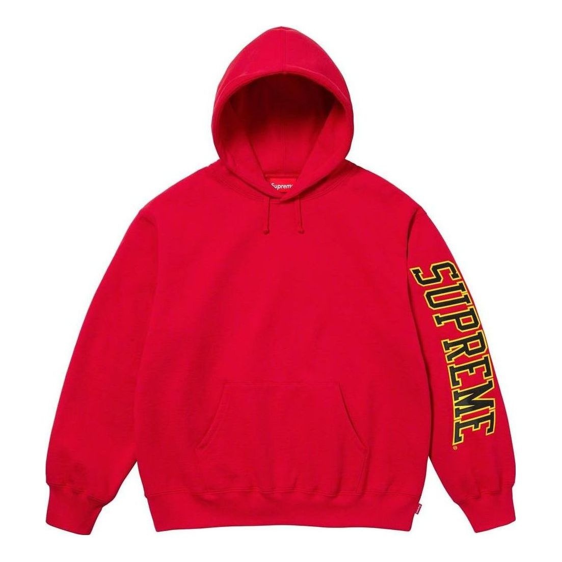 Supreme Sleeve Arc Hooded Sweatshirt 'Red Yellow Black' SUP-FW23-063 - 1