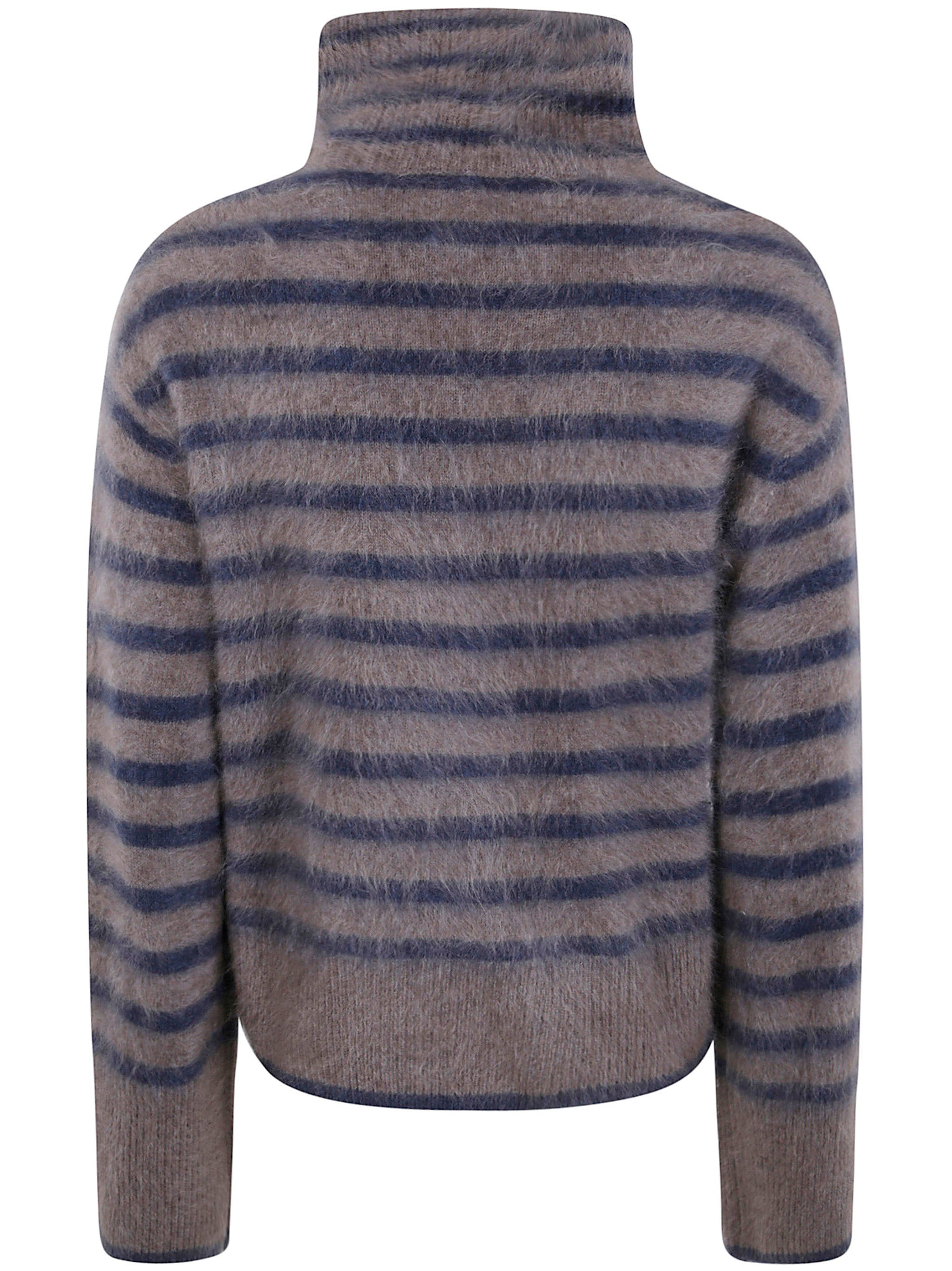 Lisa Yang Women "Floren" Turtleneck Stripes Sweater - 2