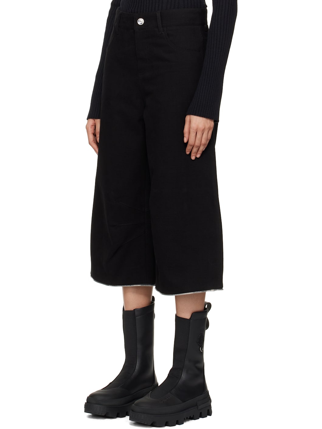 Moncler x Willow Smith Black Canvas Trousers - 4