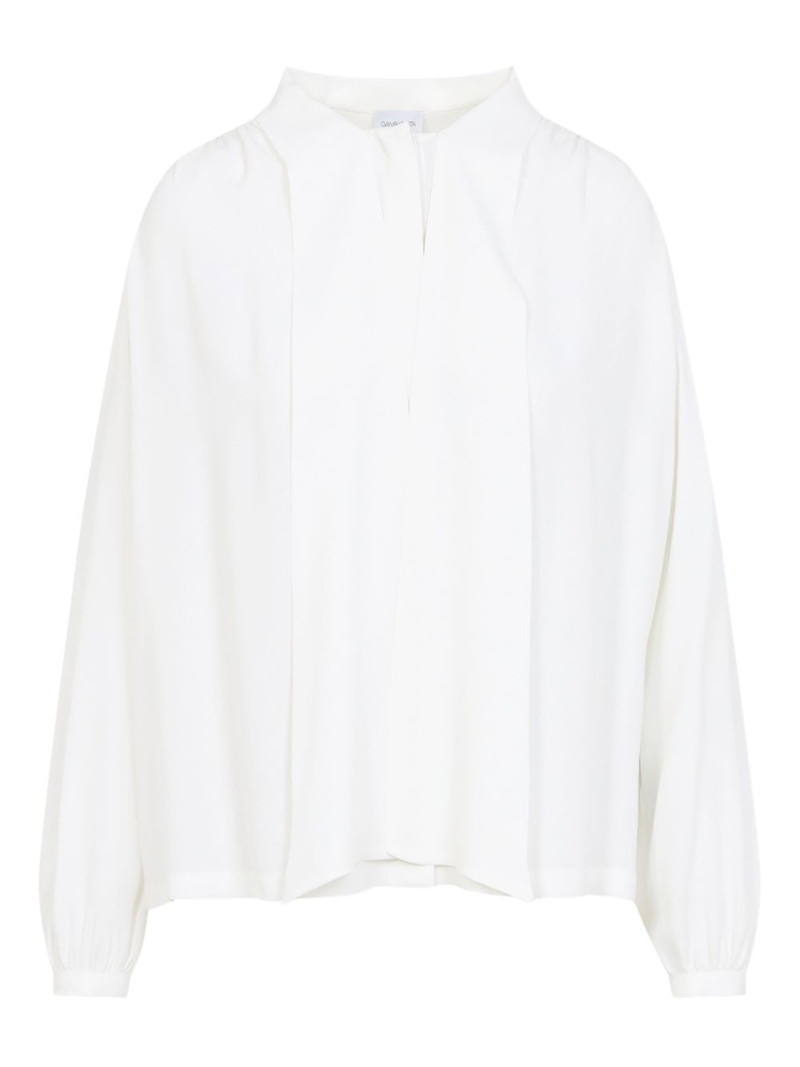 pussy bow-collar blouse 1