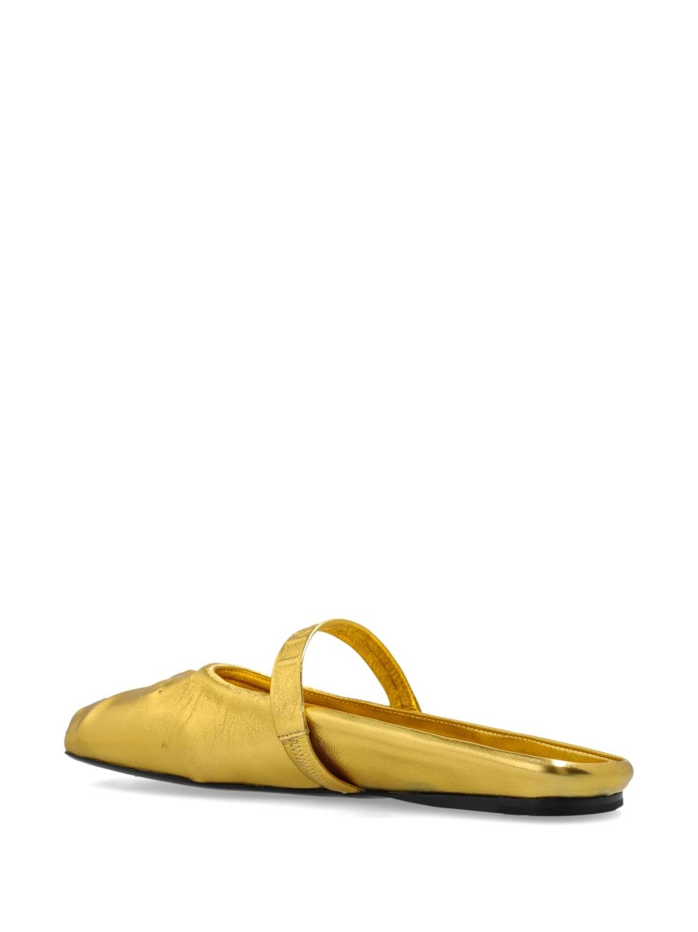 metallic ballerina shoes - 3