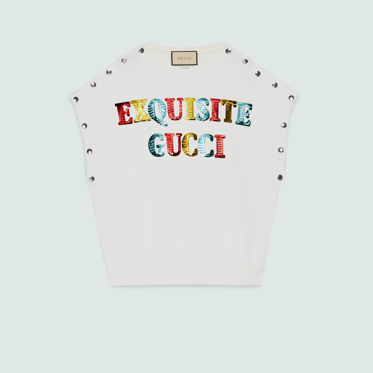 'Exquisite Gucci' cotton sweatshirt - 8