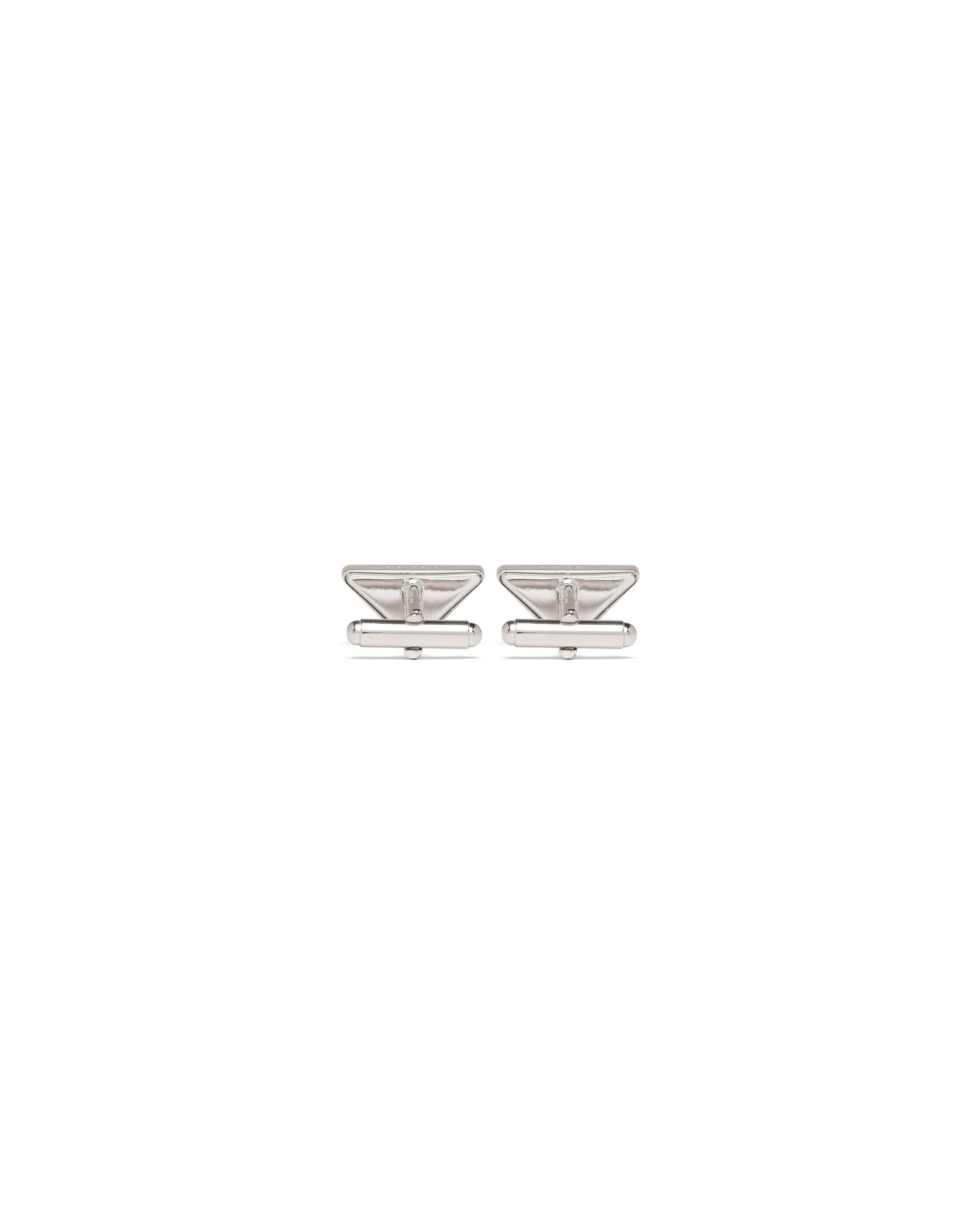 Silver cufflinks with hard stone - 3