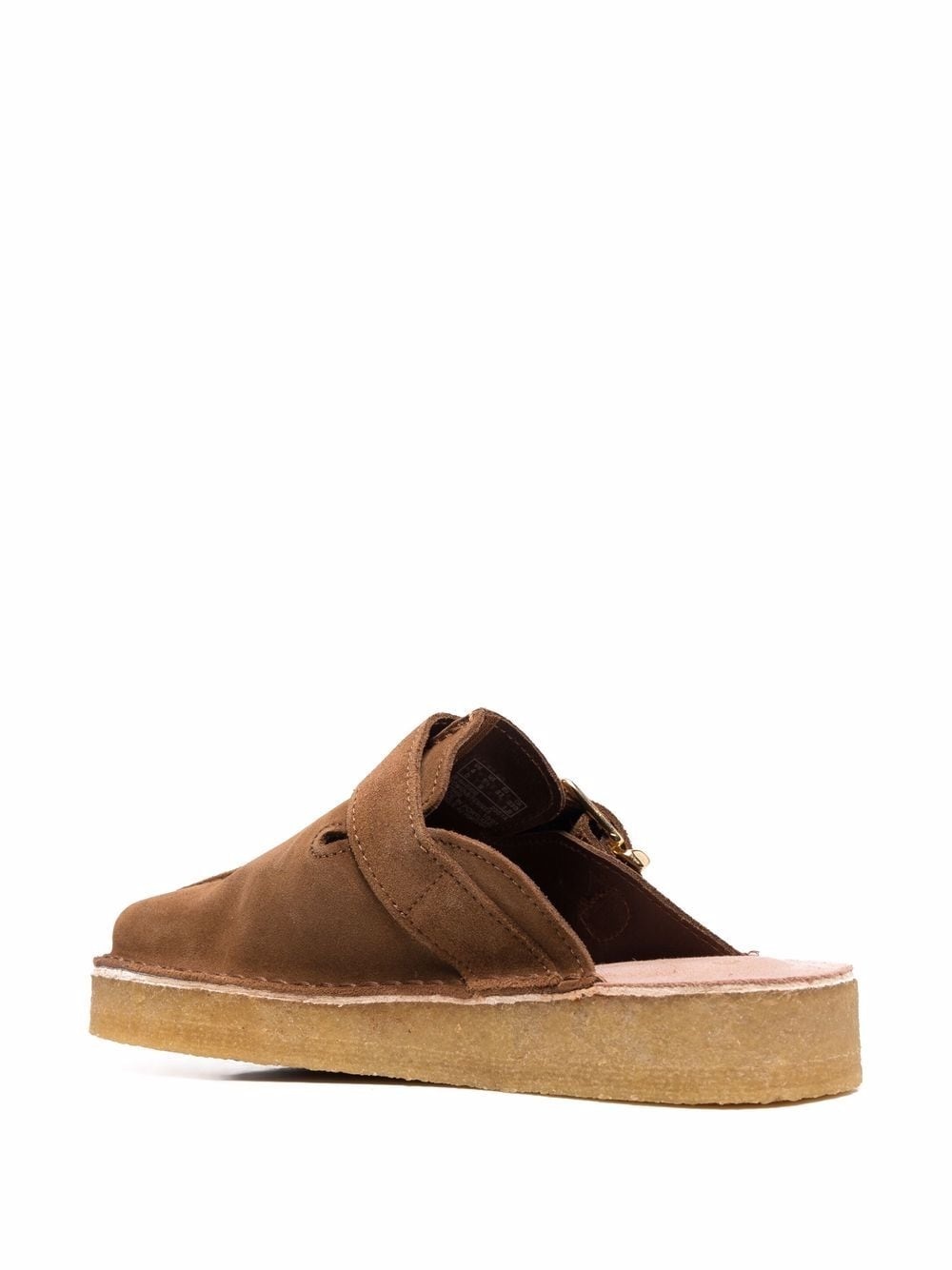 slip-on suede mules - 3