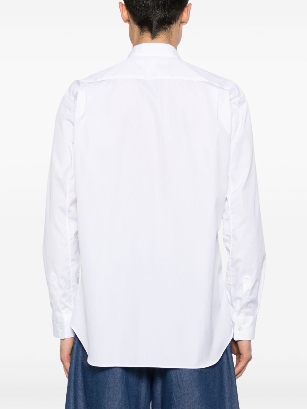 stripe-detailed shirt - 4