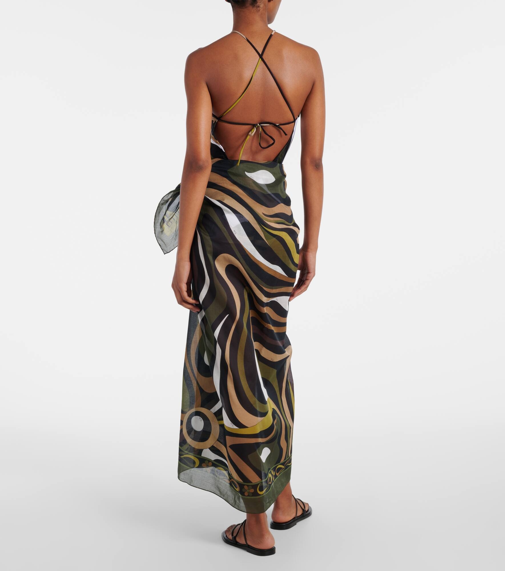 Marmo cotton beach cover-up - 3
