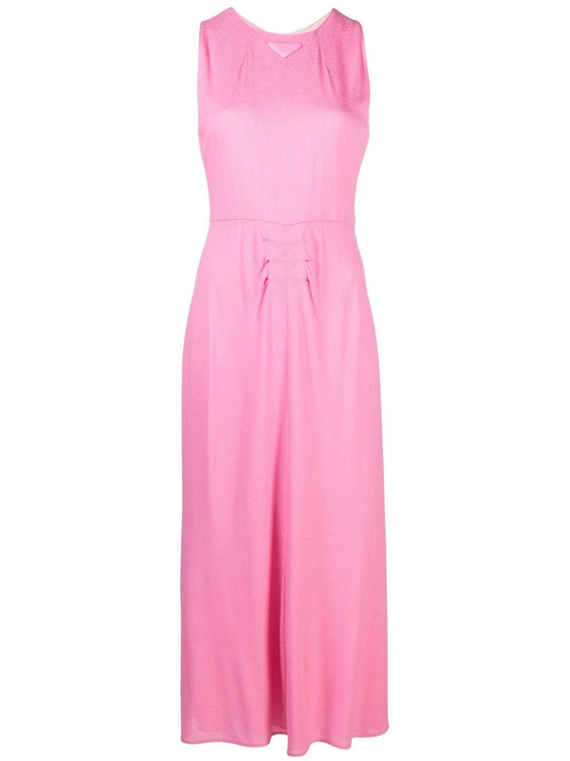 triangle logo maxi dress 1