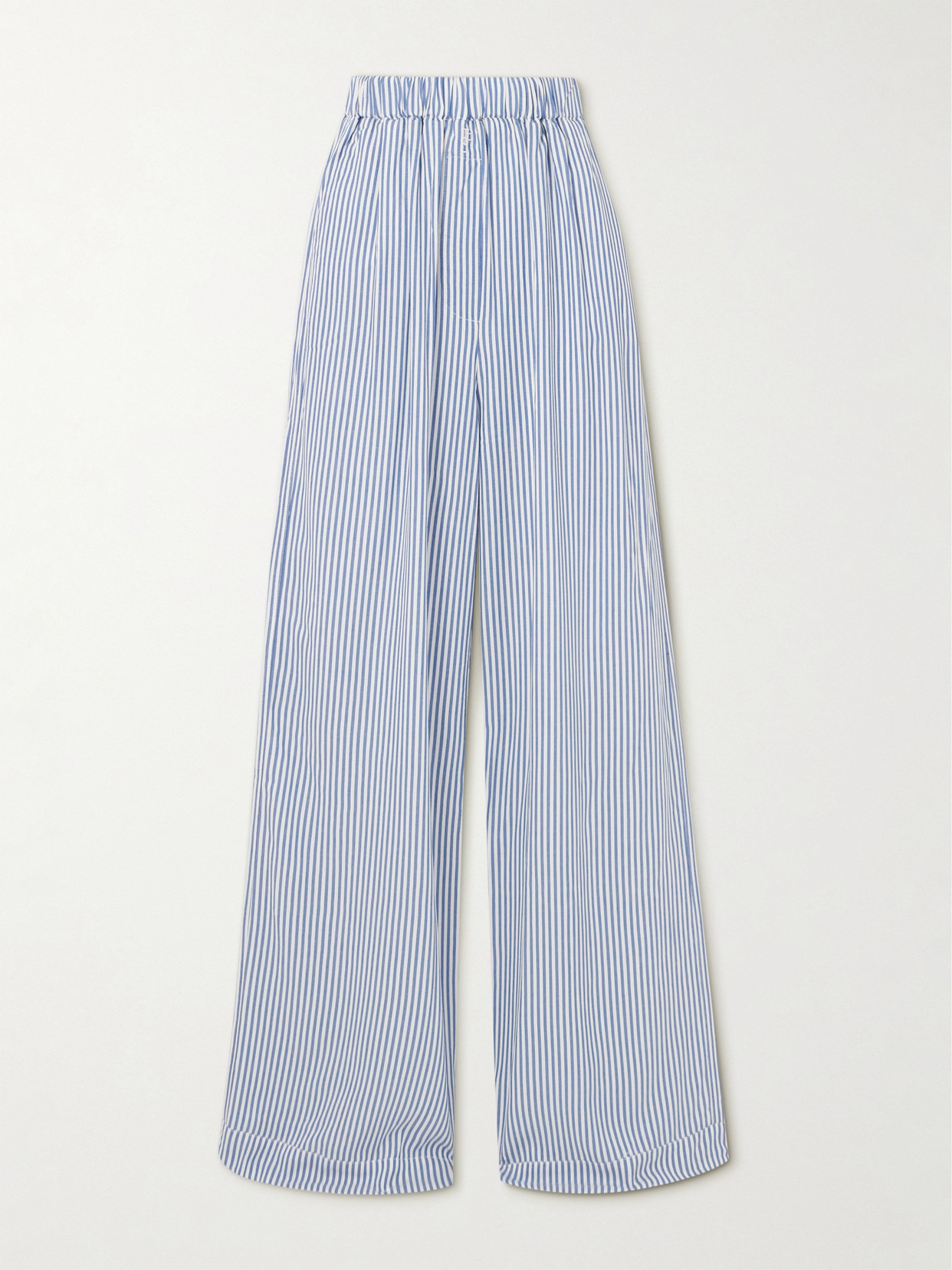 Mirca Striped Twill Wide-leg Pants - 1