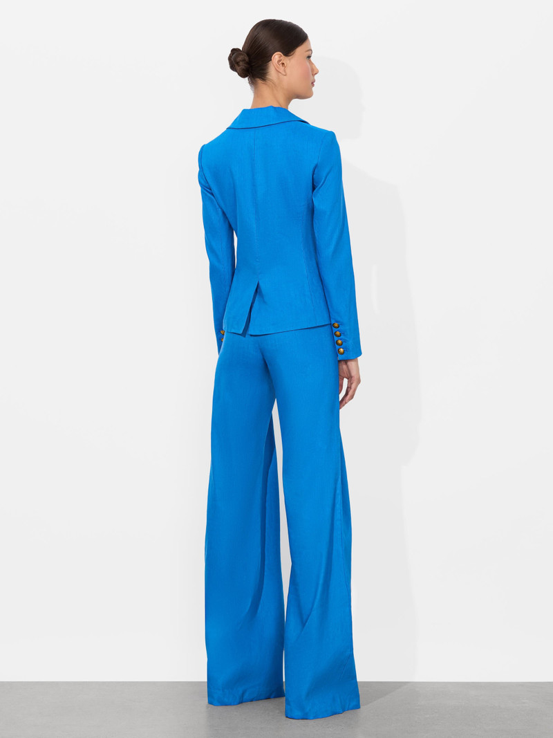 Alice + Olivia MYA LINEN FITTED BLAZER outlook