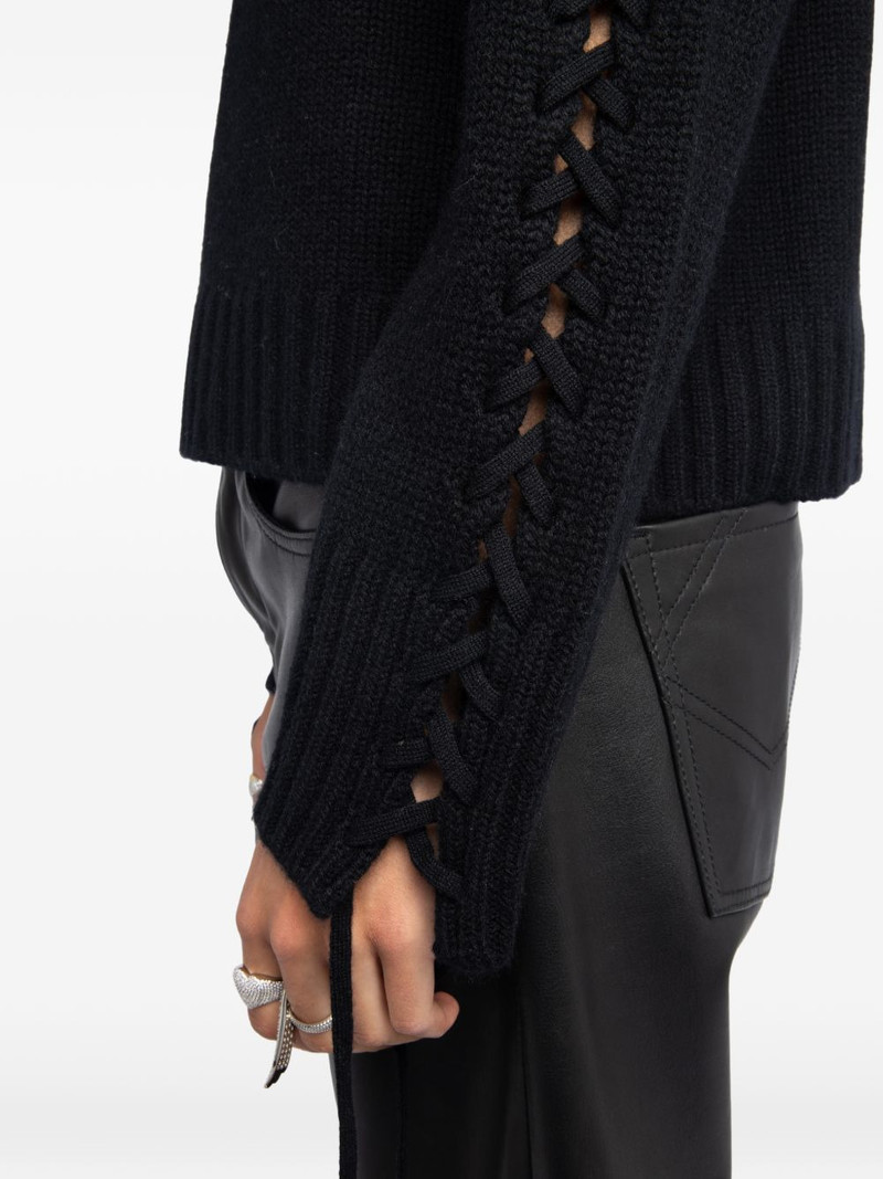 Malty sleeve tie sweater 5