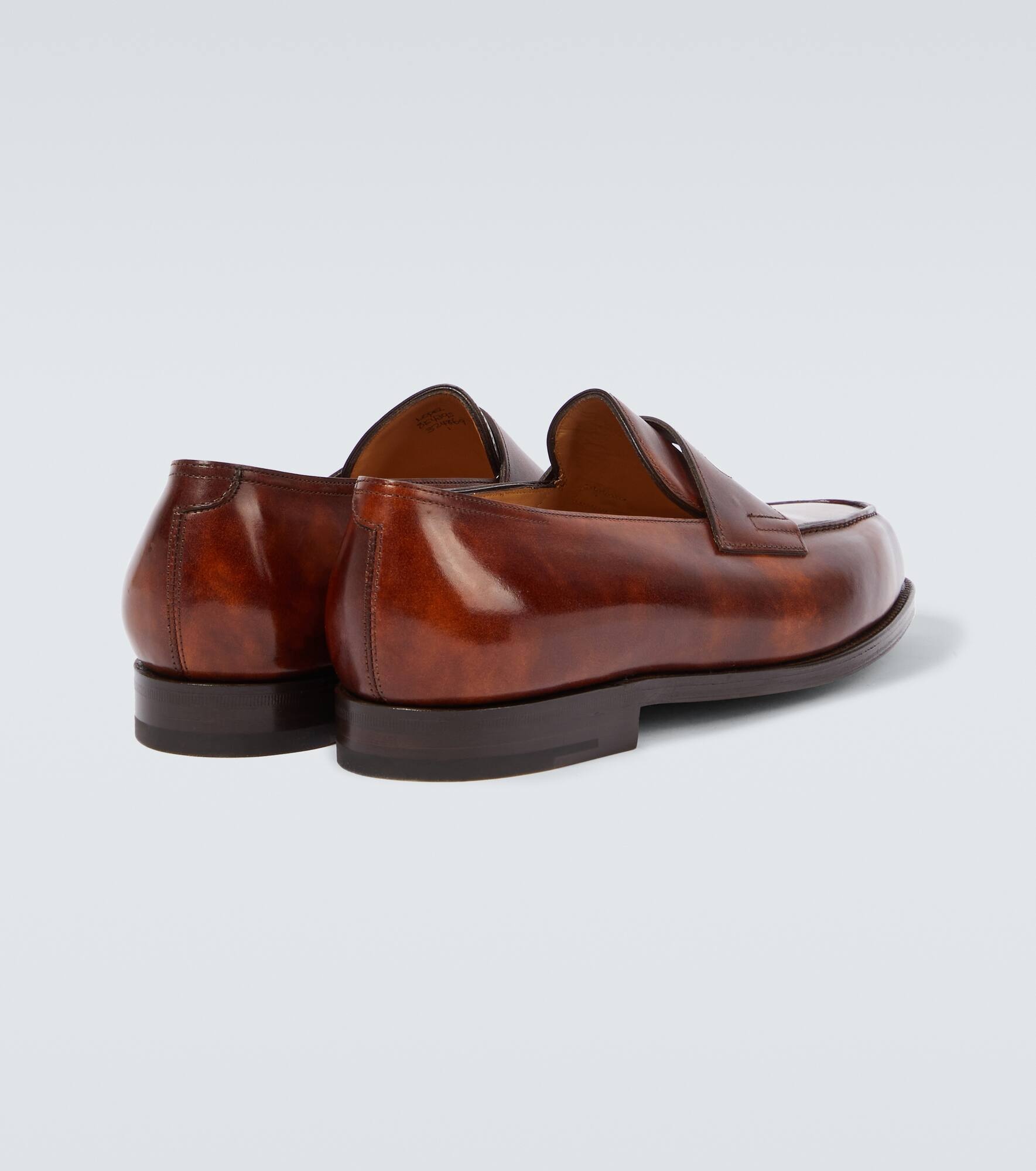 Lopez brushed leather penny loafers - 6