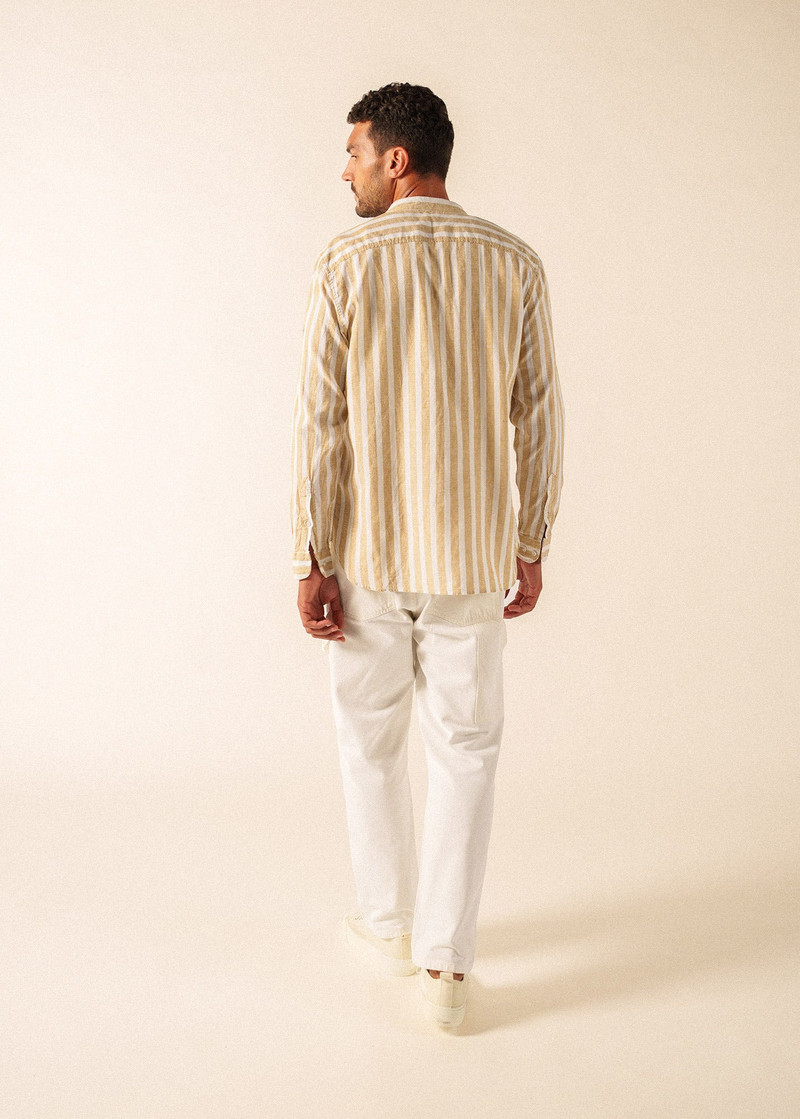 LIAM Striped Linen & Cotton Shirt 5