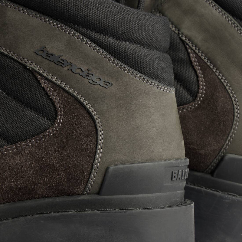 BALENCIAGA Men's Combat Strike Low Boot in Brown/black outlook