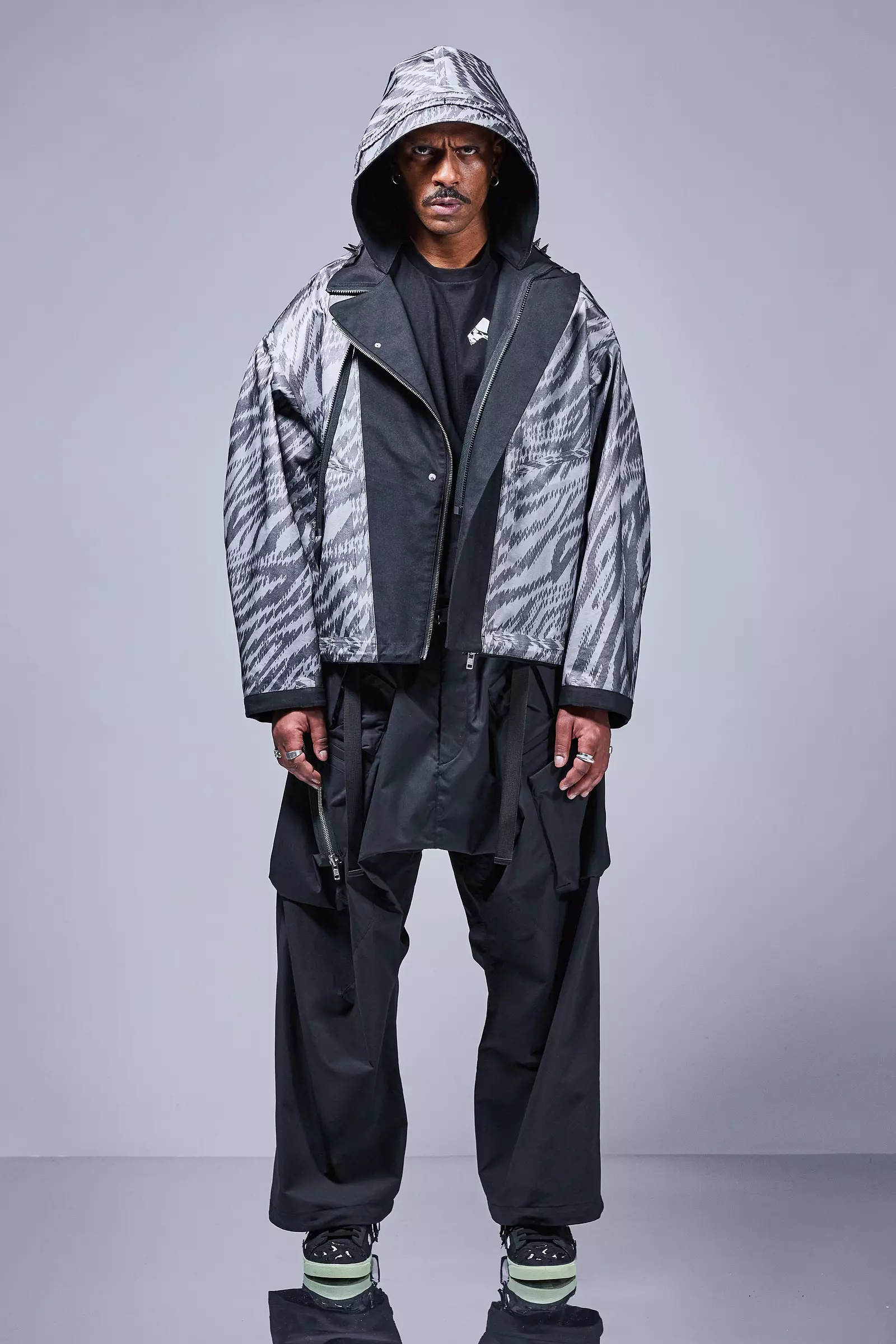 J68W-BQ 3L Rider Jacket Black - 42