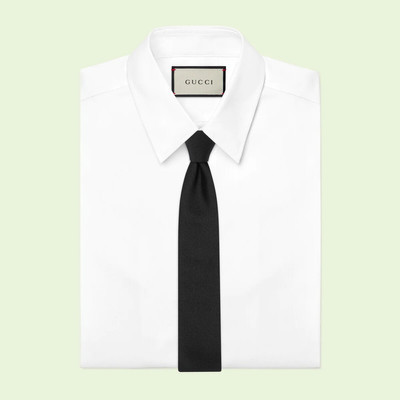 GUCCI Silk tie with Double G detail outlook