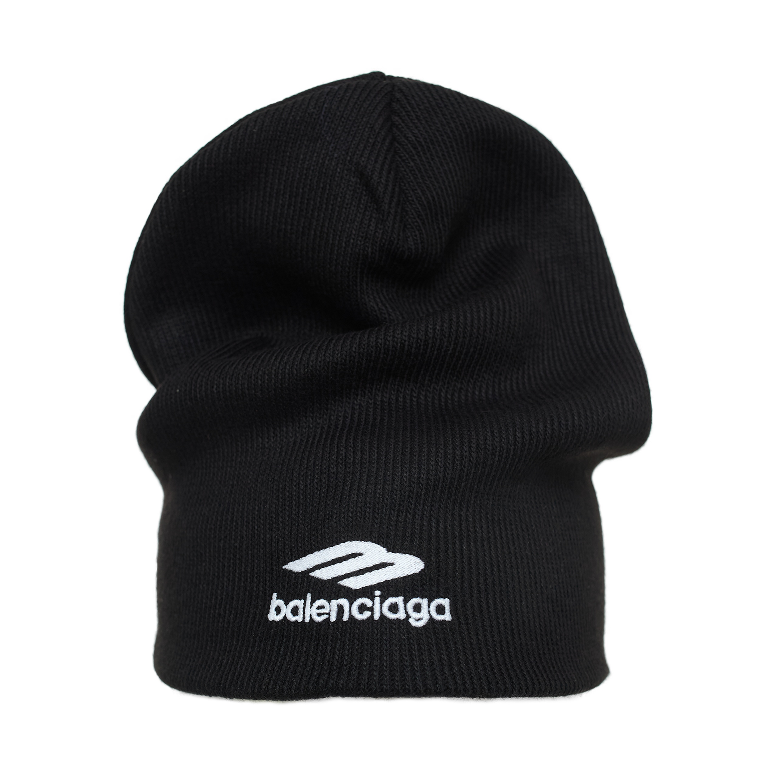 BLACK BEANIE WITH LOGO - 3