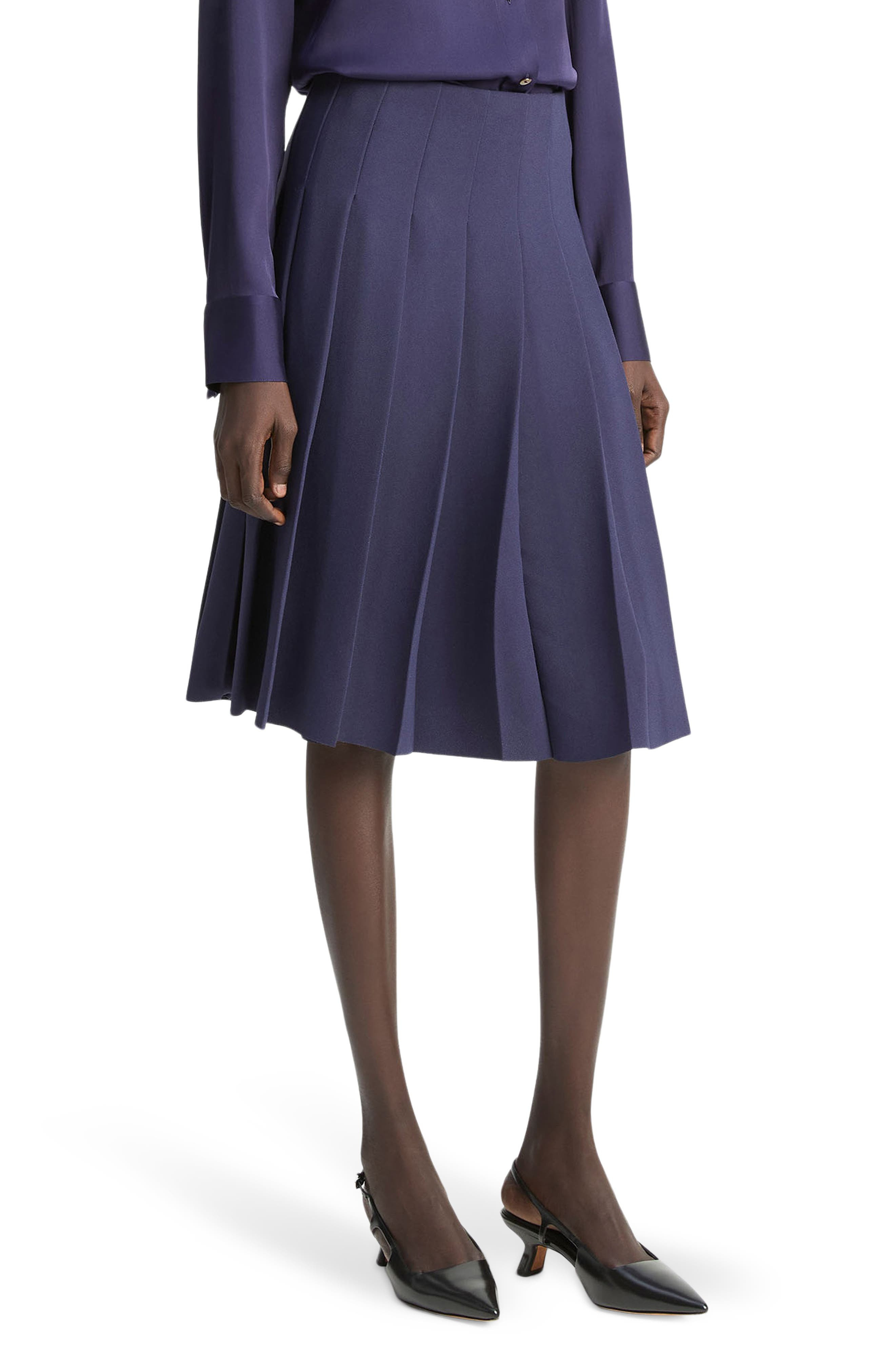 Vince Pleated Skirt in Coastal Blue at Nordstrom - 3