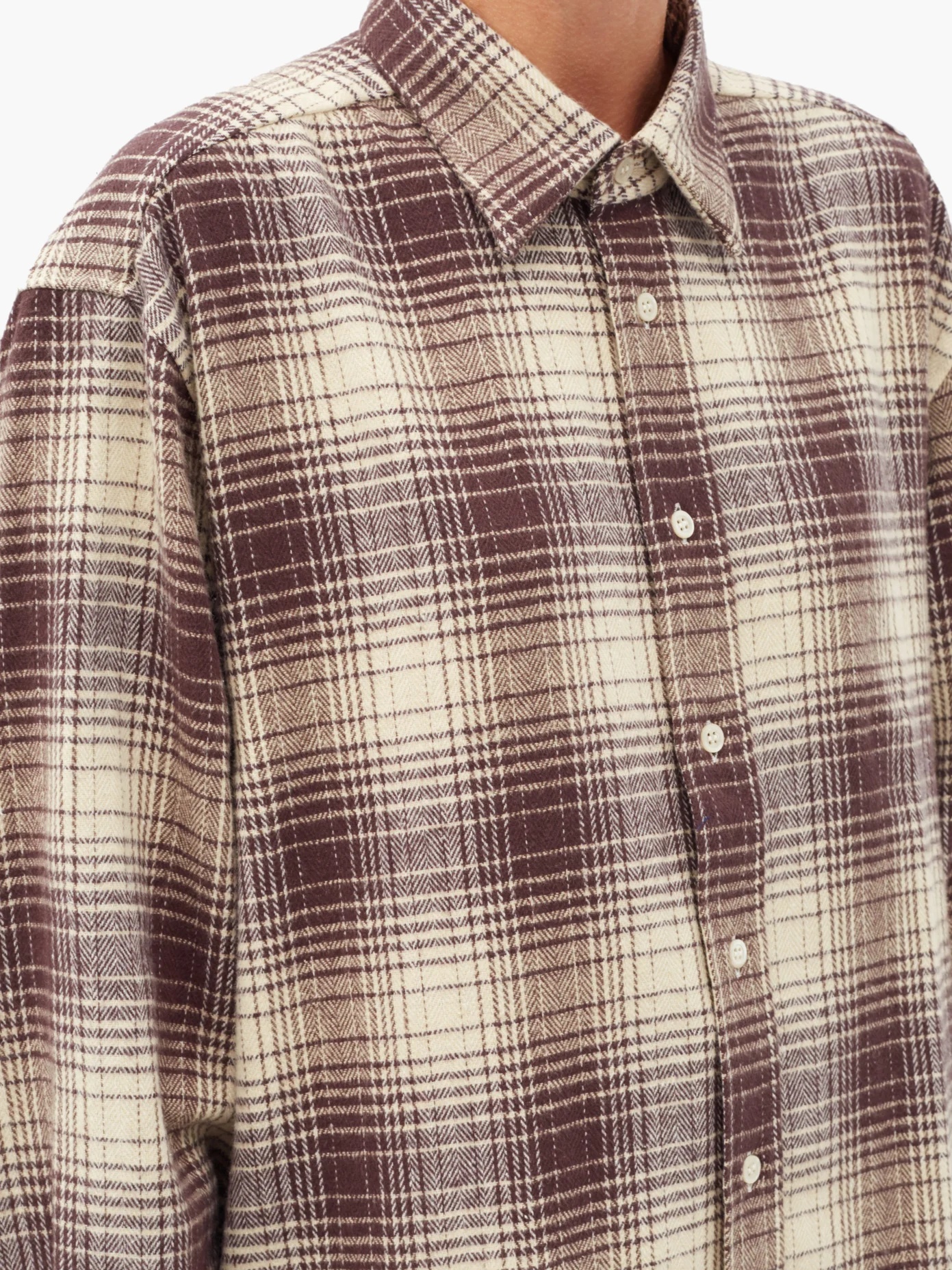 The Others plaid cotton-flannel shirt - 4