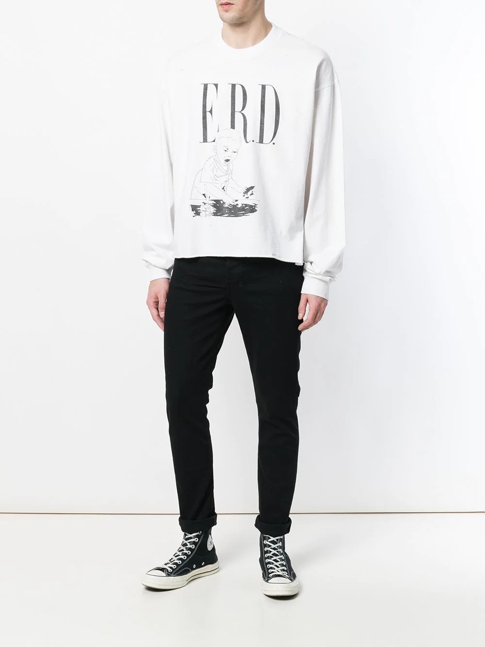 logo print sweatshirt - 2