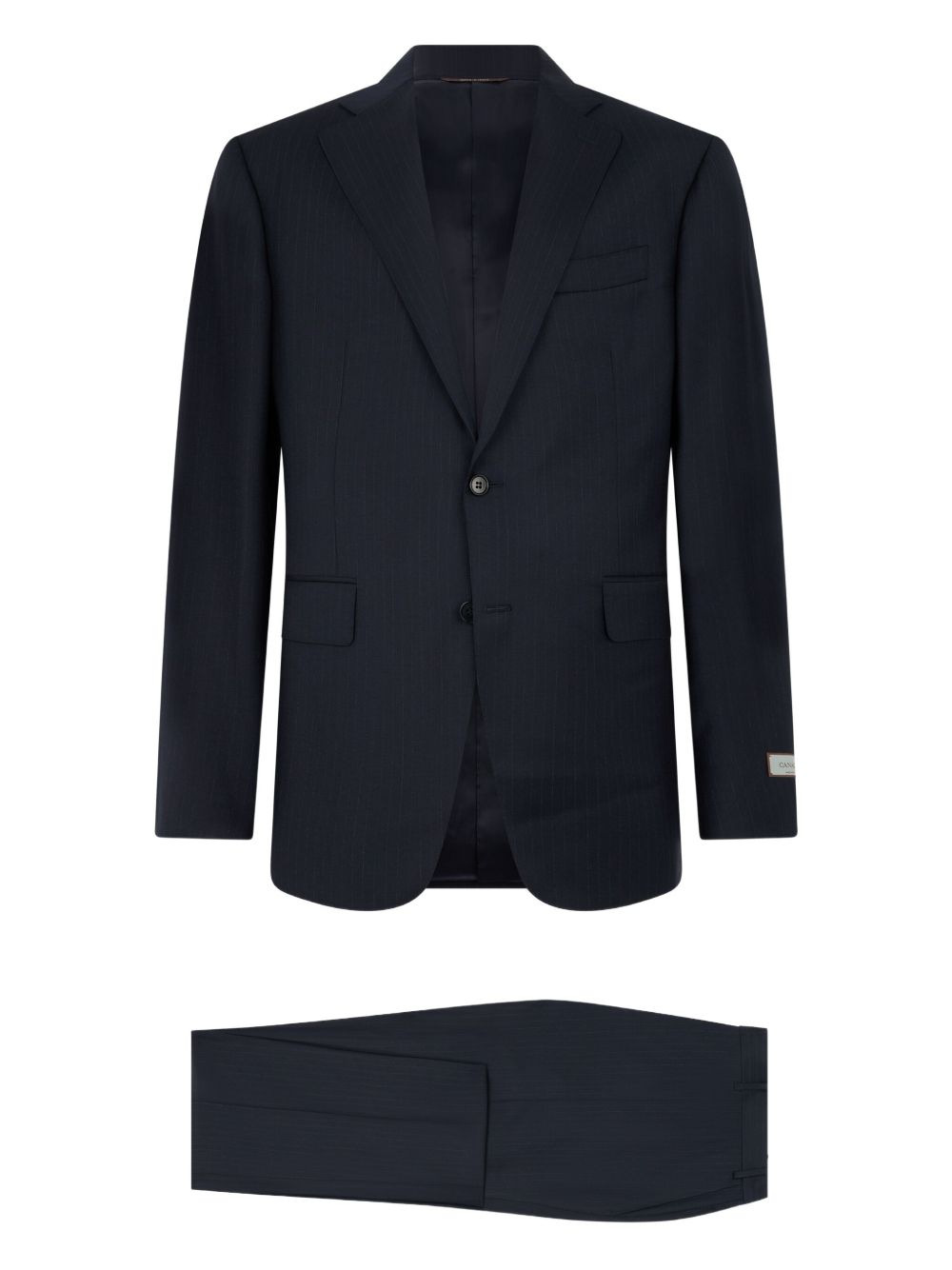 two-button logo-patch suit - 1