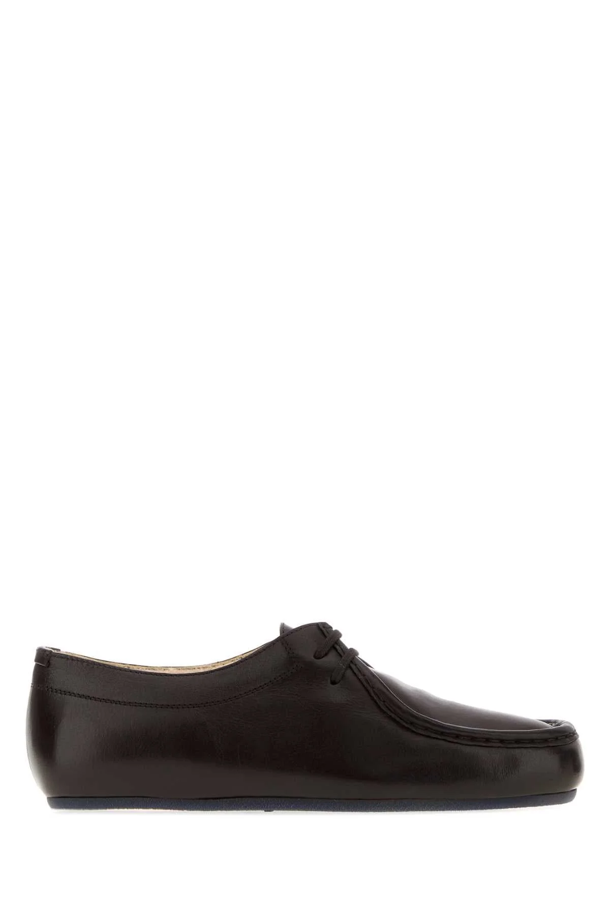 Jil Sander Women Dark Brown Leather Lace-Up Shoes - 1