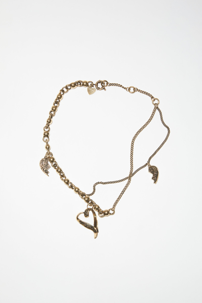 Charm necklace - Antique gold 1