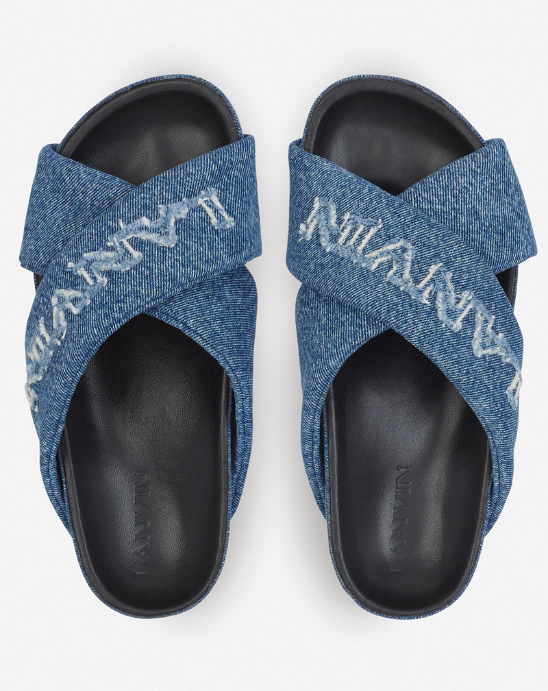 LANVIN TINKLE SANDALS IN DENIM 3