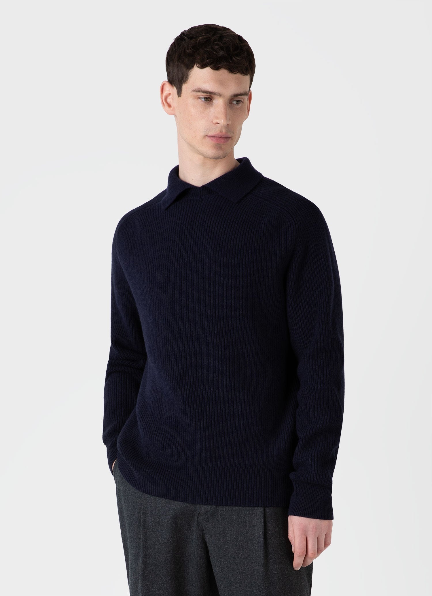 Ribber Polo Neck Jumper - 2