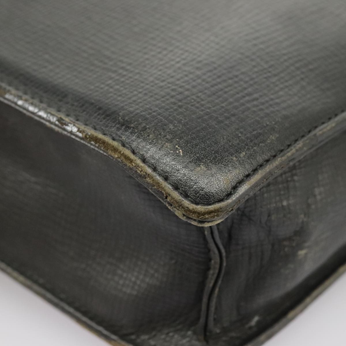 Burberry Business Bag Leather Black Gold - 16