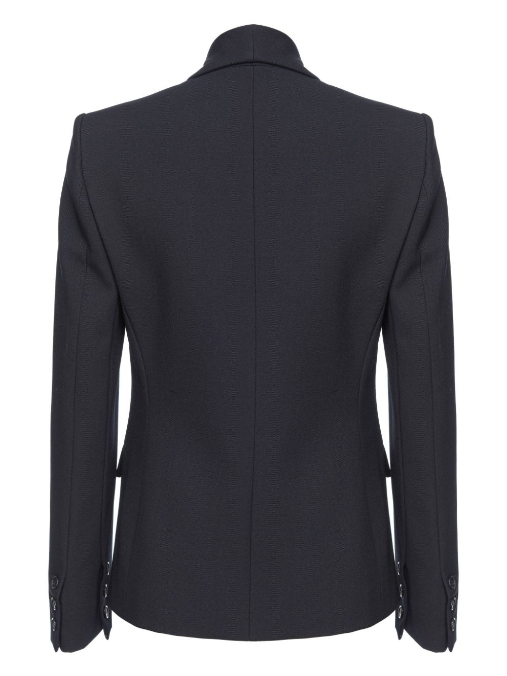 shawl-lapel twill blazer - 2