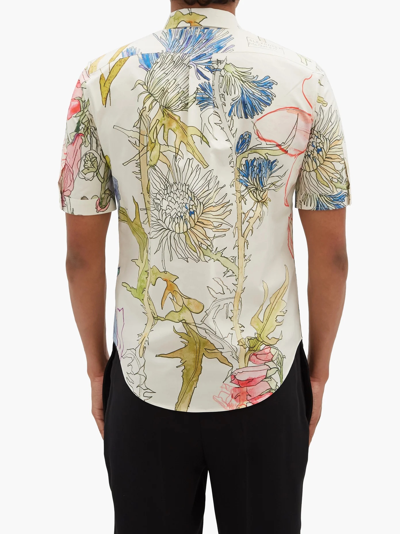 Deconstructed floral-print cotton shirt - 5