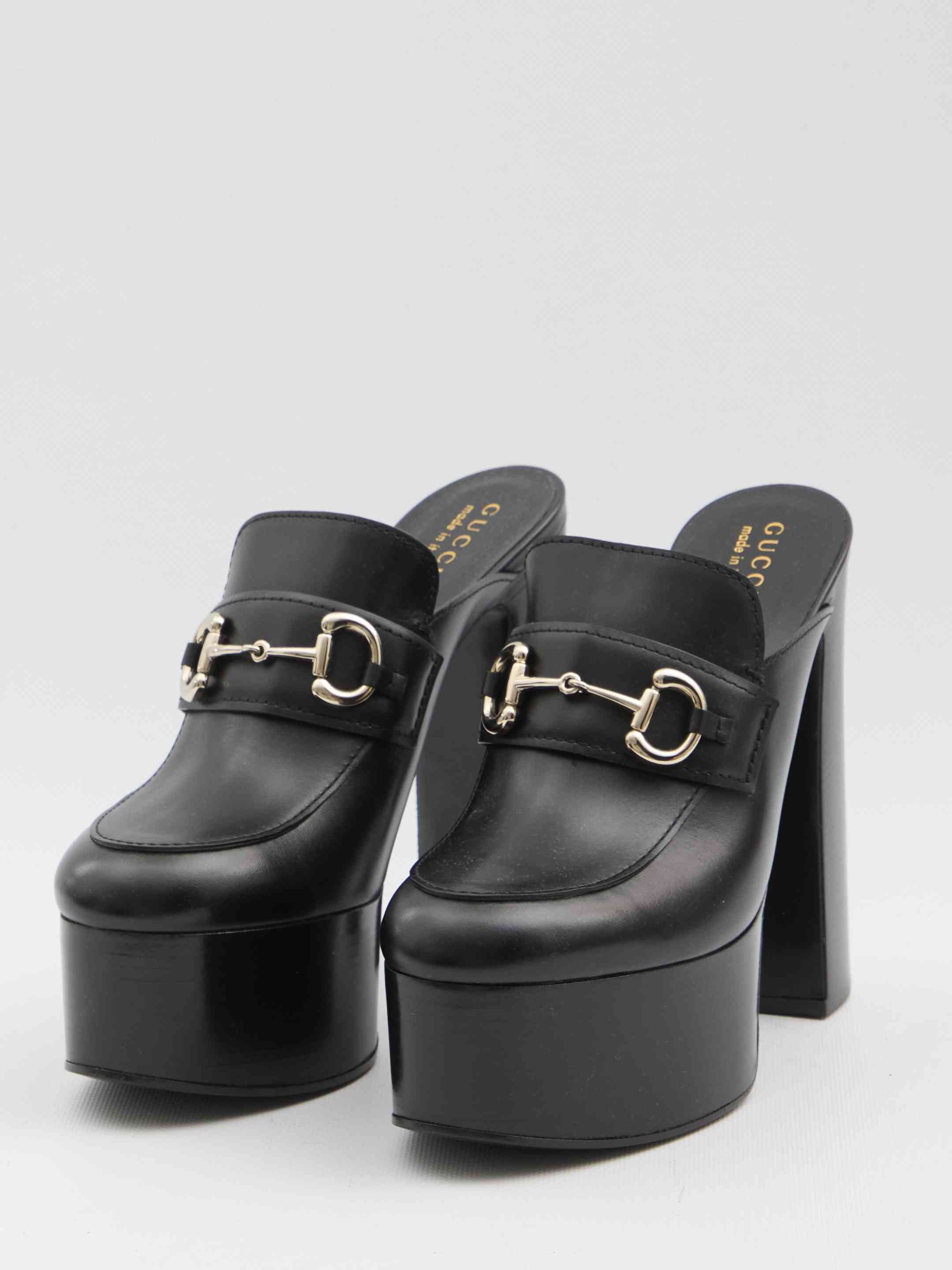 Gucci Women Platform Mules With Horsebit - 2