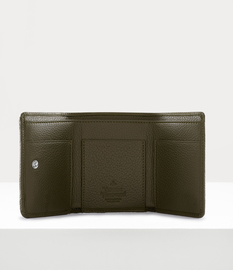 Vivienne Westwood GRAIN LEATHER SMALL FLAP PURSE outlook