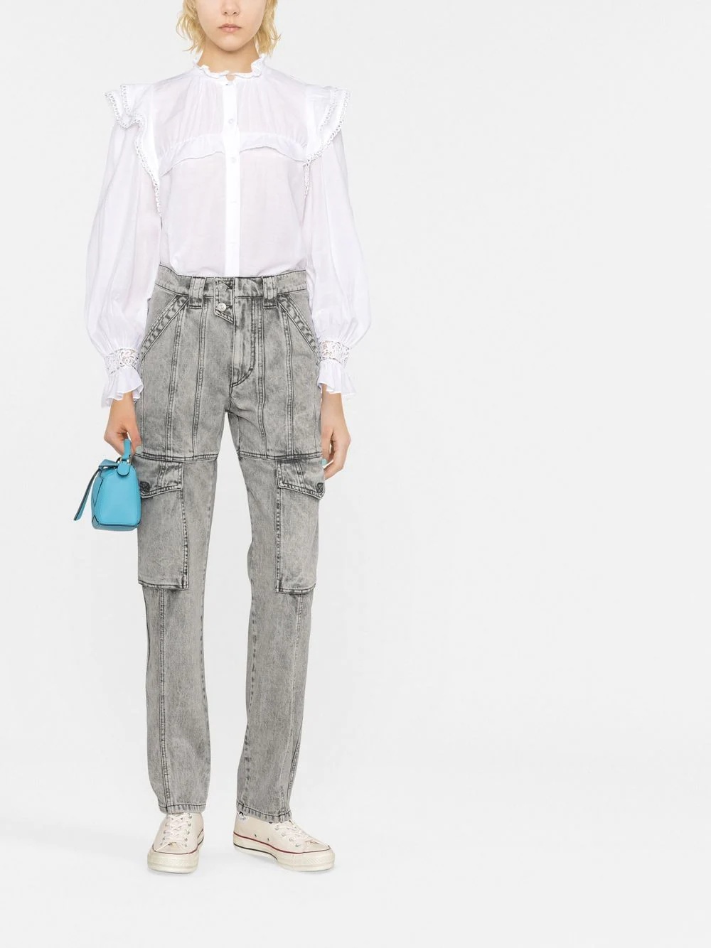 distressed-finish denim jeans - 2