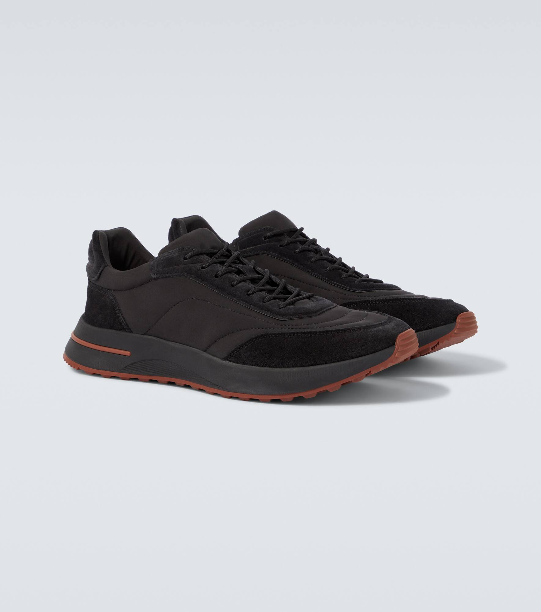 Week End Walk suede-trimmed sneakers - 5